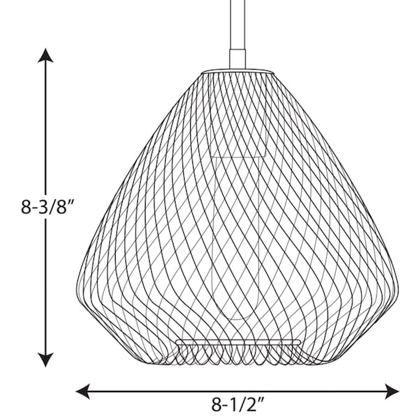 Mesh Collection One-Light Mini-Pendant